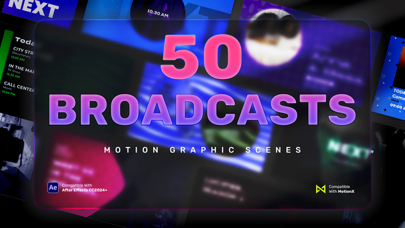 Photo of 50 Broadcast Scenes | After Effects – Videohive 59172734