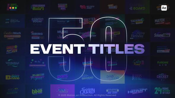 Photo of Event Titles – Videohive 58956693
