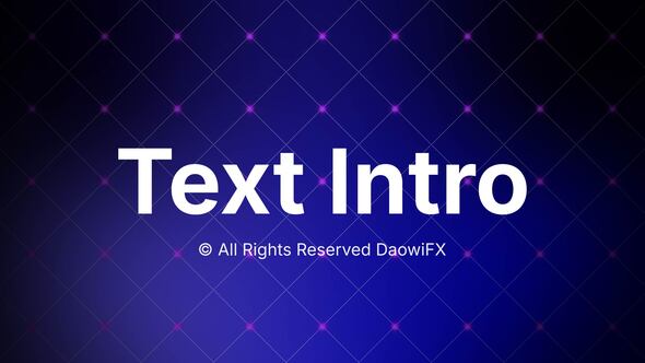 Photo of AI Text Intro – Videohive 59504795