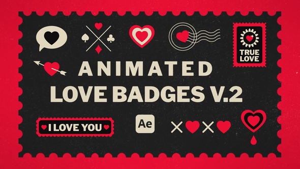 Photo of Animated Love Badges V.2 – Videohive 59250962