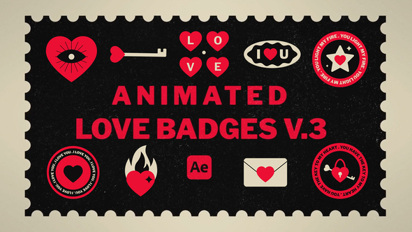 Photo of Animated Love Badges V.3 – Videohive 59339172