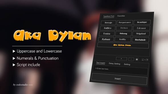 Photo of Animated Typeface – Aka Dylan – Videohive 59138265