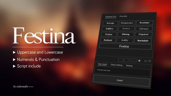 Photo of Animated Typeface – Festina Lente – Videohive 59087783
