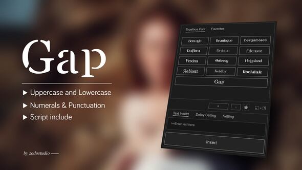 Photo of Animated Typeface – Gap – Videohive 59116307