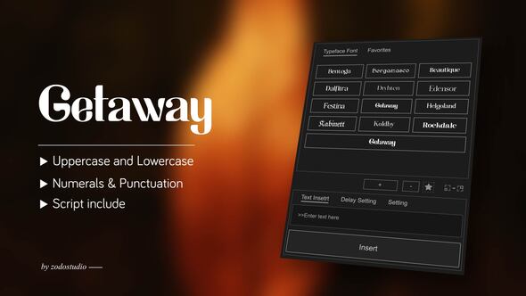 Photo of Animated Typeface – Getaway – Videohive 59138275