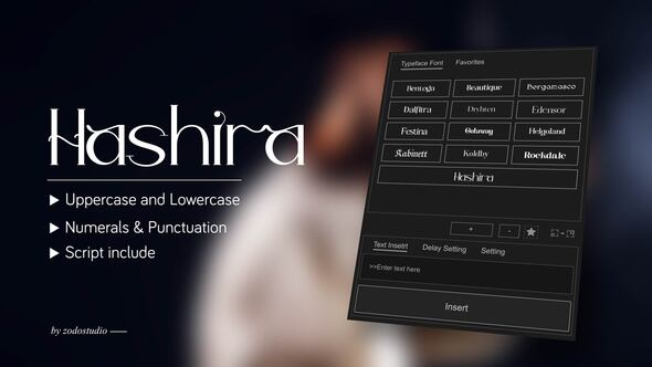 Photo of Animated Typeface – Hashira Mt – Videohive 59189038