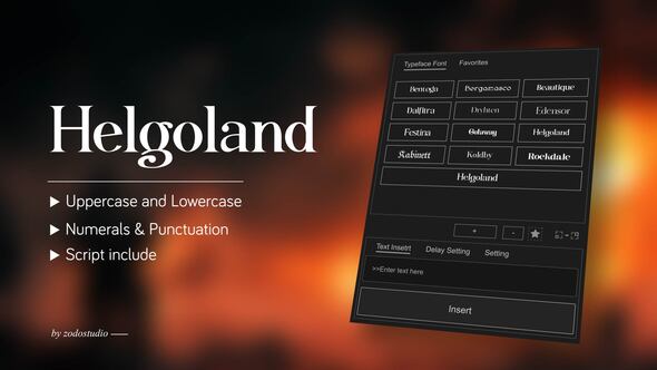 Photo of Animated Typeface – Helgoland – Videohive 59193517