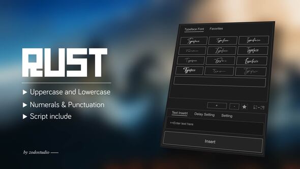 Photo of Animated Typeface – Rust – Videohive 59087789