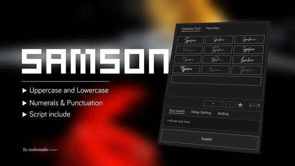 Photo of Animated Typeface – Samson – Videohive 59105401