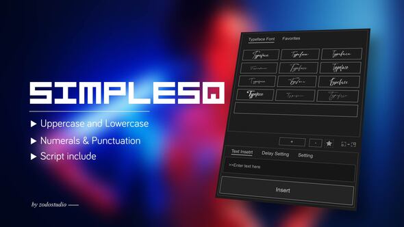 Photo of Animated Typeface – SimpleSquare – Videohive 59193657