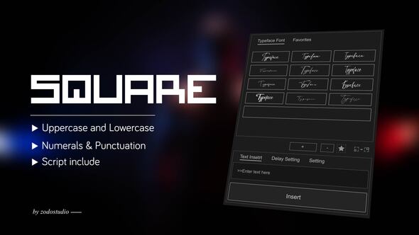 Photo of Animated Typeface – Square One – Videohive 59116299