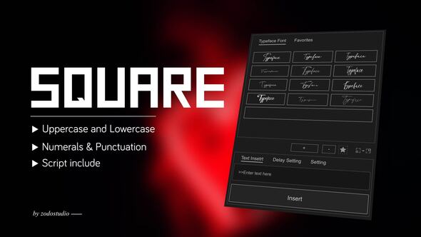 Photo of Animated Typeface – SquareFont – Videohive 59138290