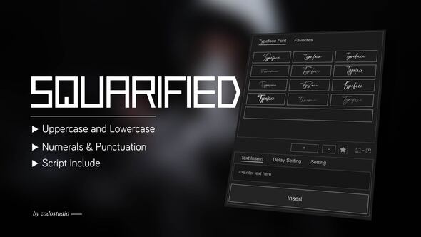 Photo of Animated Typeface – Squarified – Videohive 59189058