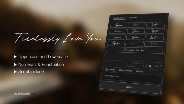 Photo of Animated Typeface – Tirelessly Love You – Videohive 59193589