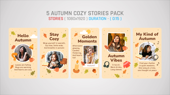 Photo of Autumn Cozy Stories Pack – Videohive 59407605