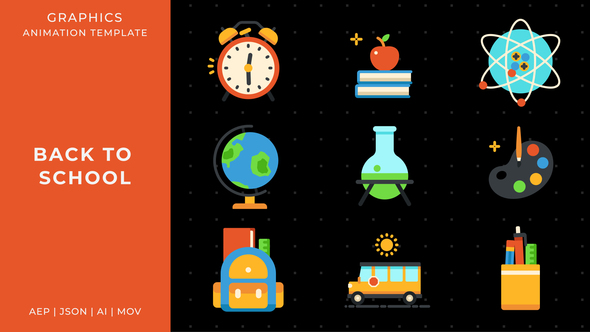 Photo of Back to school graphic animation template | After Effects – Videohive 59443661