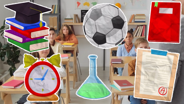 Photo of Back to school paper elements. – Videohive 59360273