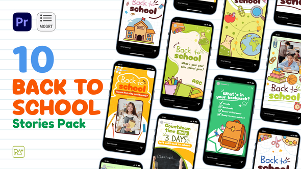 Photo of Back To School Story Set For Premiere Pro – Videohive 59173895