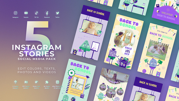 Photo of Back To School Vertical Stories – Videohive 59289349