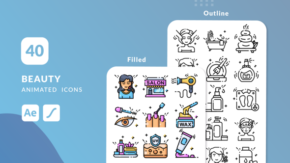 Photo of Beauty Animated Icons | After Effects – Videohive 59411928
