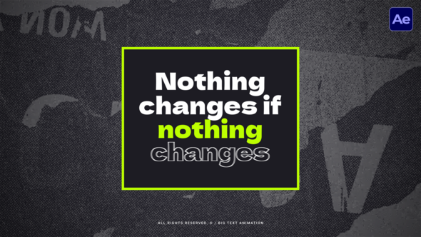 Photo of Big Text Animation  AE – Videohive 59173460