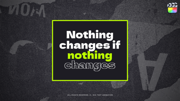 Photo of Big Text Animation  FCPX – Videohive 59253138
