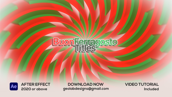 Photo of Buon Ferragosto Titles – Videohive 59356551