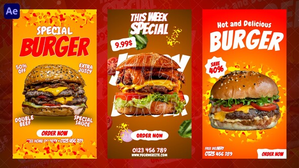 Photo of Burger Instagram Reels – Videohive 59314090