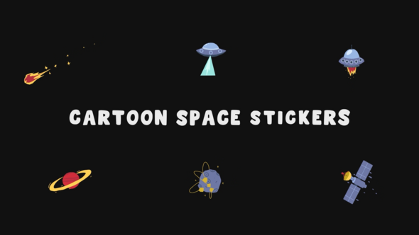Photo of Cartoon Space Stickers for After Effects – Videohive 59361466