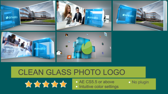 Photo of Clean Glass Photo Logo  – Videohive 15474745