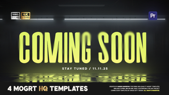 Photo of Coming Soon Titles | Announcements Templates – Videohive 59245350