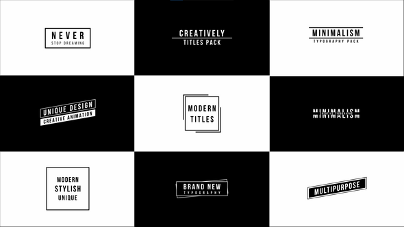 Photo of Contrast Titles – Videohive 50414820