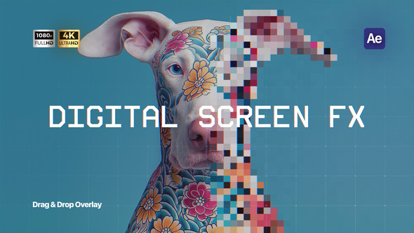 Photo of Digital Screen FX – Monitor Pixel Overlay – Videohive 59144269