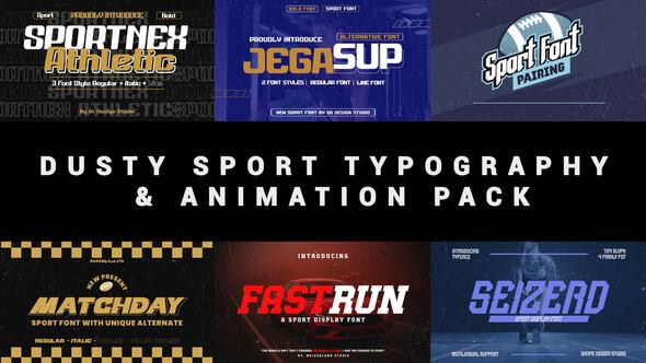 Photo of Dusty Sport Typography & Animation Pack – Videohive 58562118