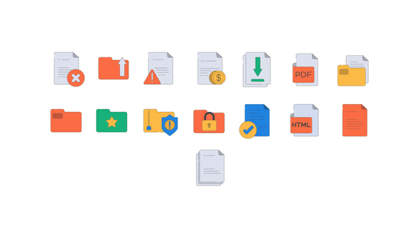 Photo of Files and Folders Icons vol. 1 – Videohive 58052505
