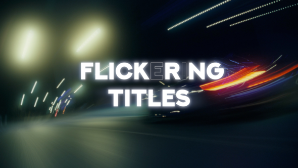 Photo of Flickering Titles – Videohive 59373927
