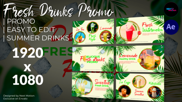 Photo of Fresh Drinks Promo – Videohive 59329980