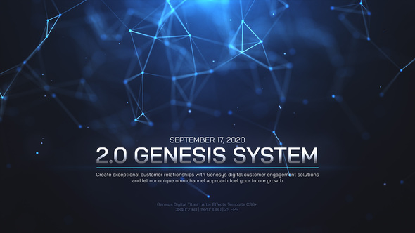 Photo of Genesis Digital Titles – Videohive 26649035