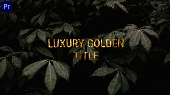 Photo of Golden Title – Premiere Pro – Videohive 59373781