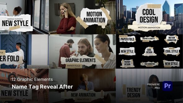 Photo of Graphic Elements – Name Tag Reveal After Premiere Pro Templates – Videohive 59168681