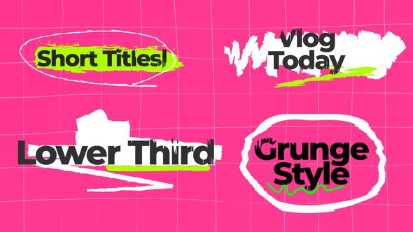 Photo of Grunge Titles – Videohive 59531441