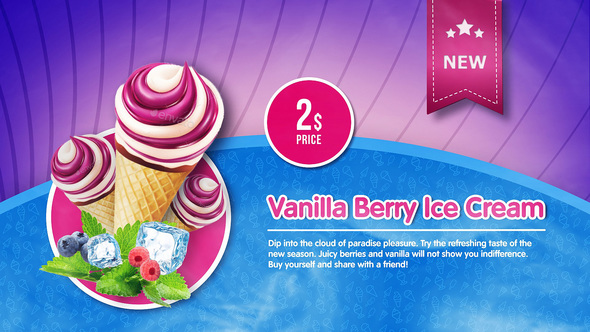 Photo of Ice Cream Menu – Videohive 22046725