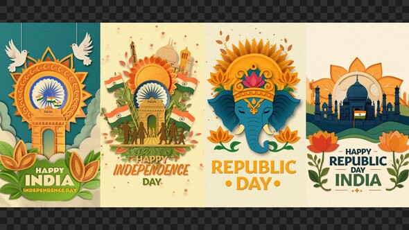Photo of Indian Festive PaperCut – Intros and Elements – Videohive 59245458