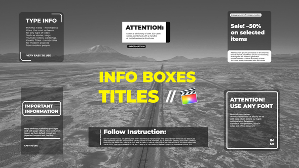 Photo of Info Boxes | Final Cut Pro X – Videohive 59095295