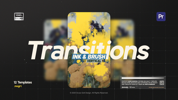 Photo of Ink & Brush Stroke Vertical Transitions – Videohive 59270456