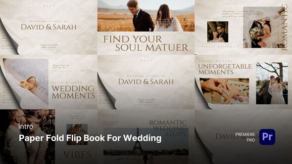 Photo of Intro – Paper Fold Flip Book for Wedding Premiere Pro Templates – Videohive 59459797