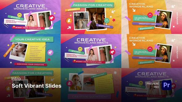 Photo of Intro – Soft Vibrant Slides Premiere Pro Templates – Videohive 59370300