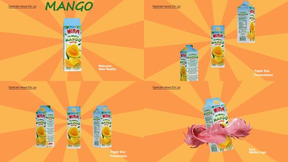 Photo of Juice and Milk Drink Box Mockup – Videohive 59327819