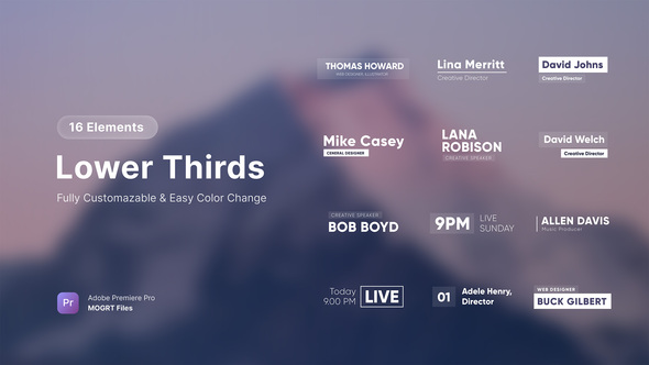 Photo of Lower Thirds | MOGRT – Videohive 59328633