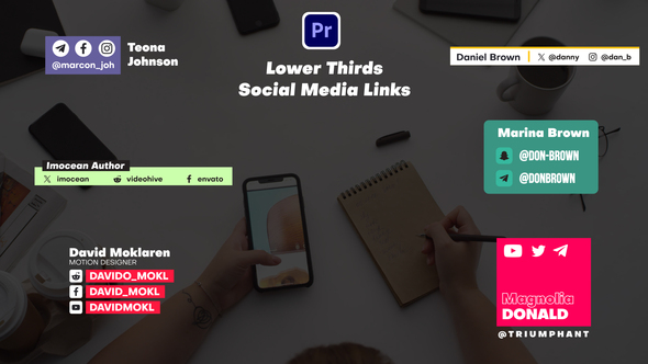 Photo of Lower Thirds – Social Media Links – Videohive 59209912